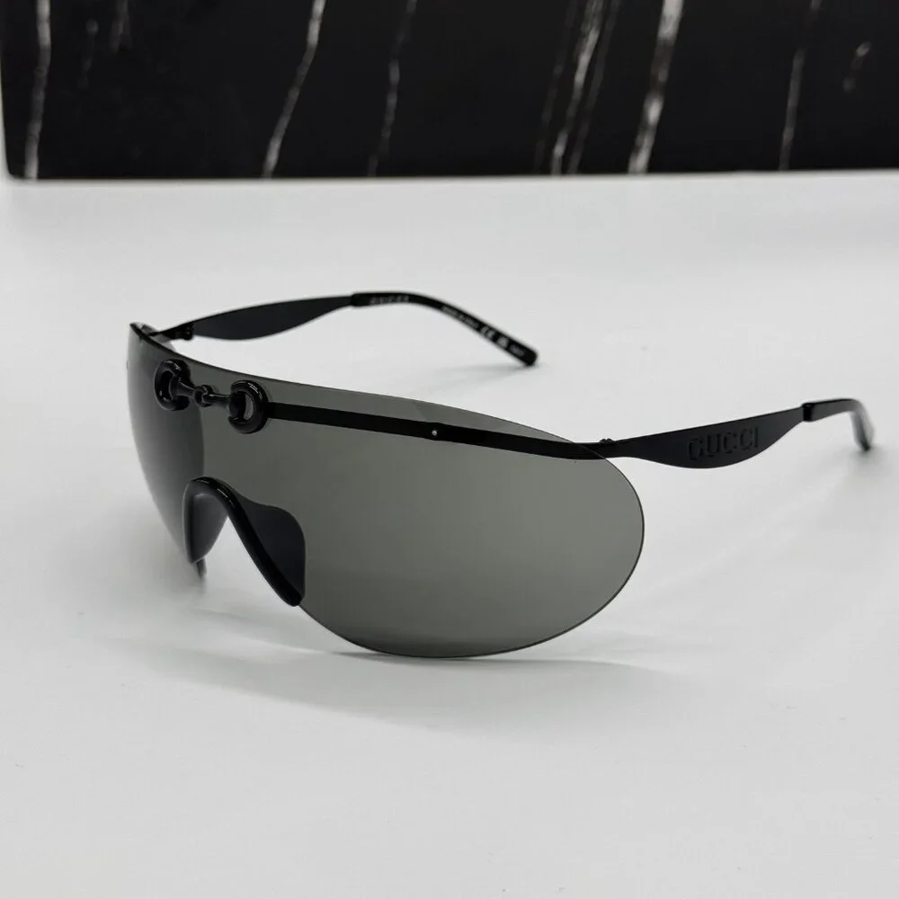 NEW GG1656S 001 GUCCI SHIELD MASK SUNGLASSES GUCCI